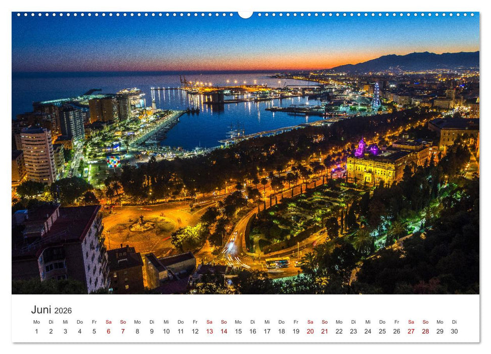 Málaga - Eine Perle in Andalusien. (CALVENDO Wandkalender 2026)