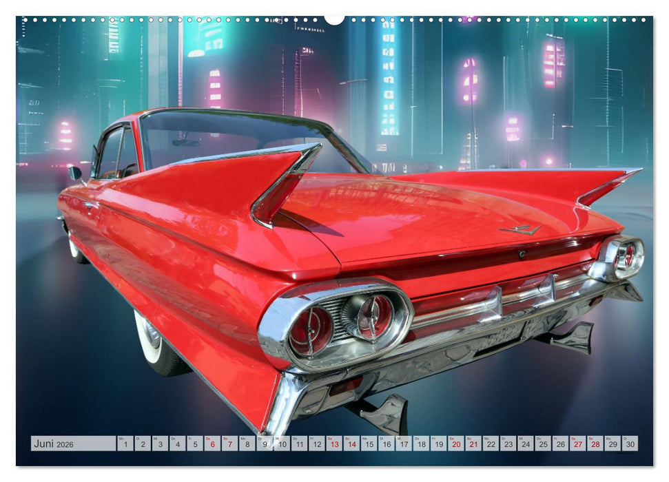 US Classic Cars im Jet-Age (CALVENDO Wandkalender 2026)