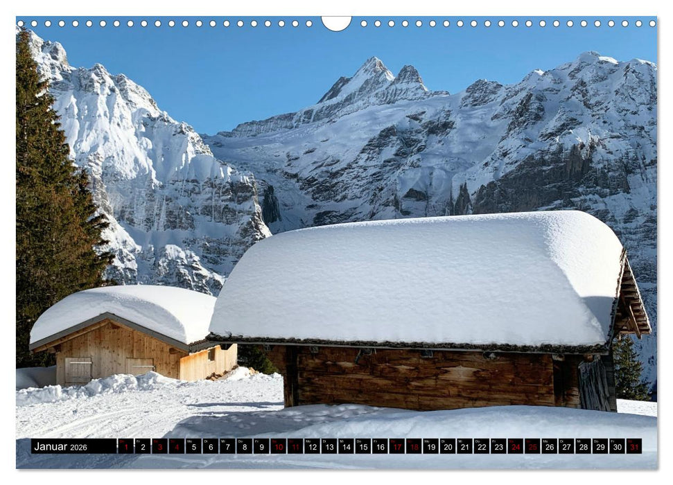 Grindelwald - Jungfrauregion Schweiz (CALVENDO Wandkalender 2026)