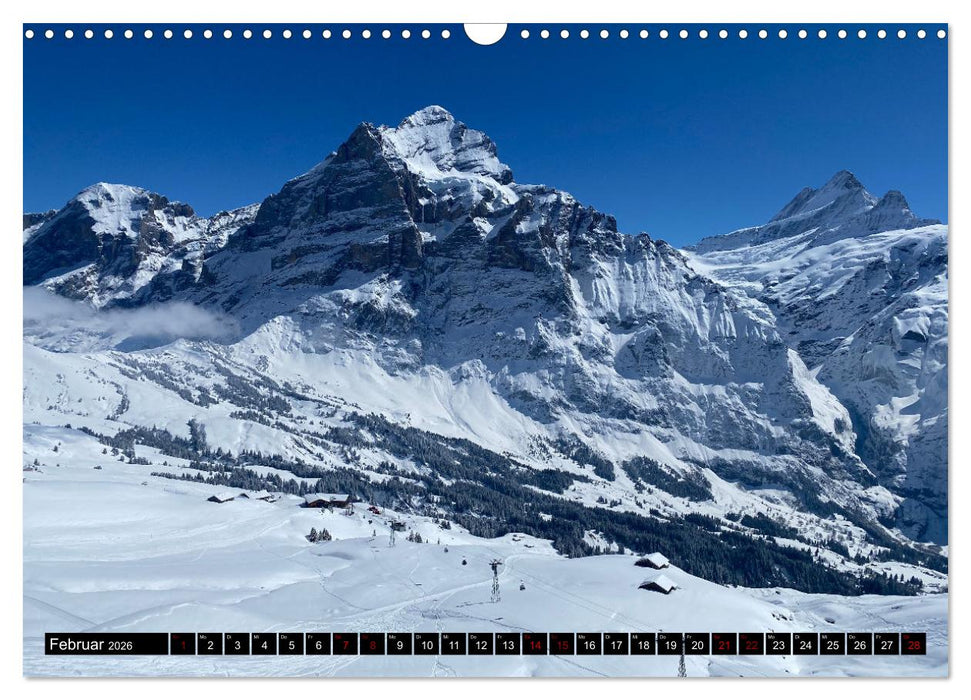 Grindelwald - Jungfrauregion Schweiz (CALVENDO Wandkalender 2026)