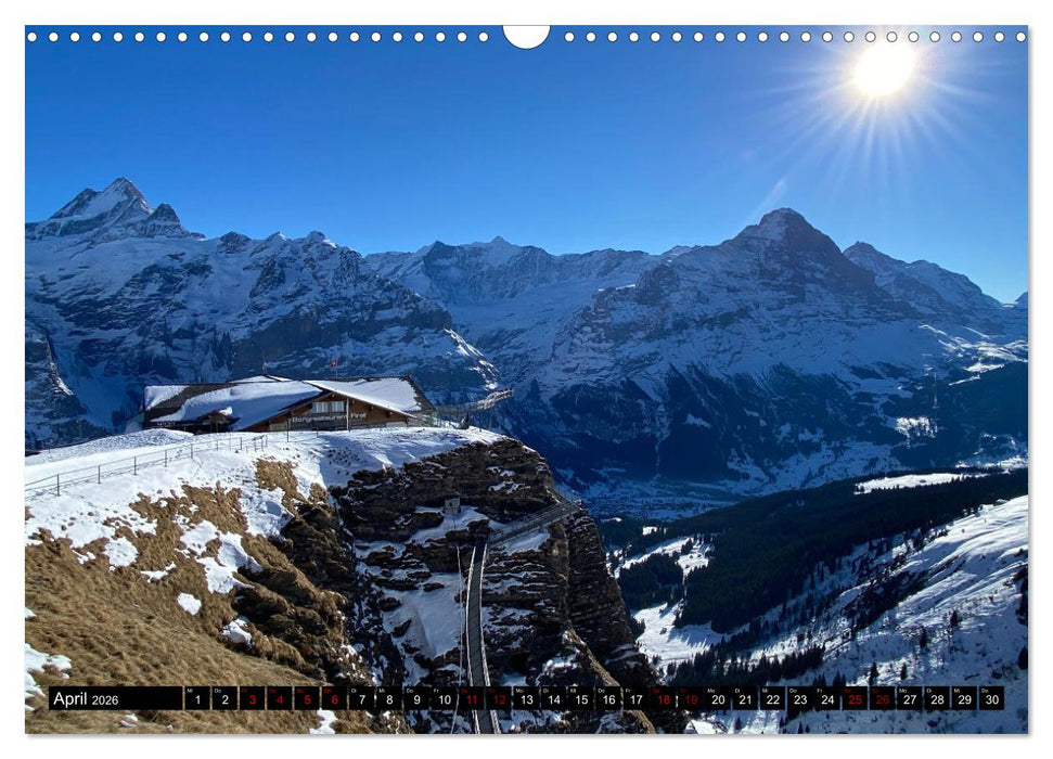 Grindelwald - Jungfrauregion Schweiz (CALVENDO Wandkalender 2026)