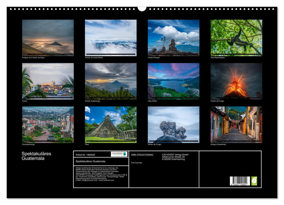 Spektakuläres Guatemala (CALVENDO Wandkalender 2026)