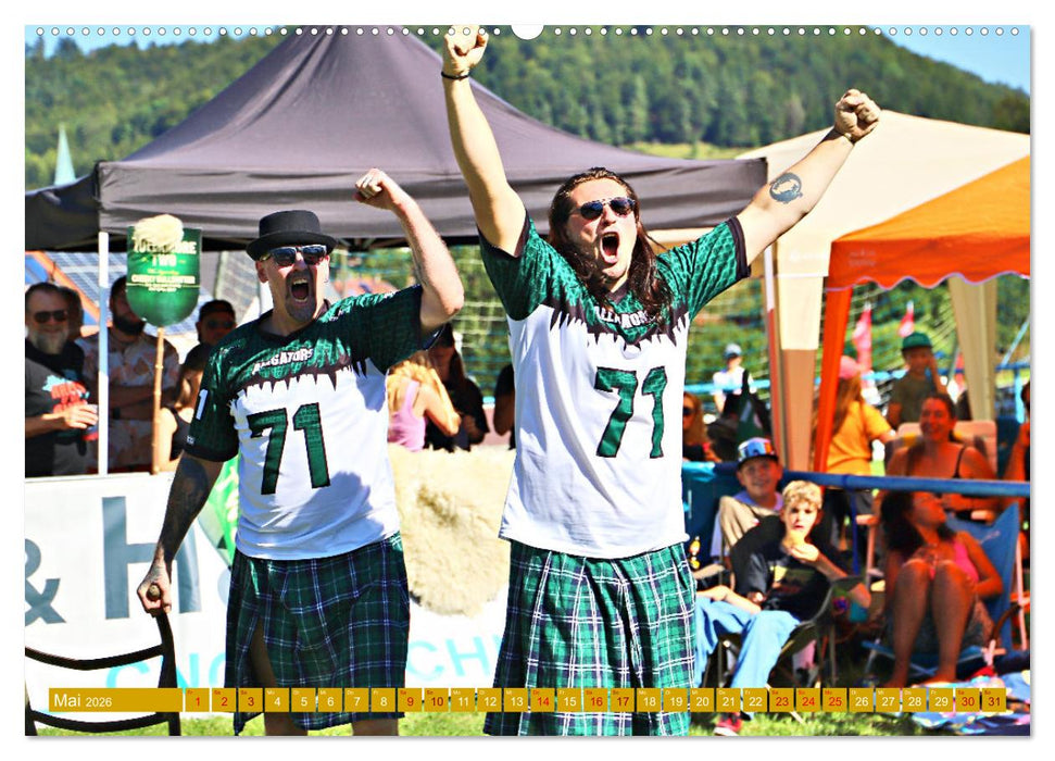 Traufgames Highlandgames in Albstadt - Pfeffingen (CALVENDO Wandkalender 2026)