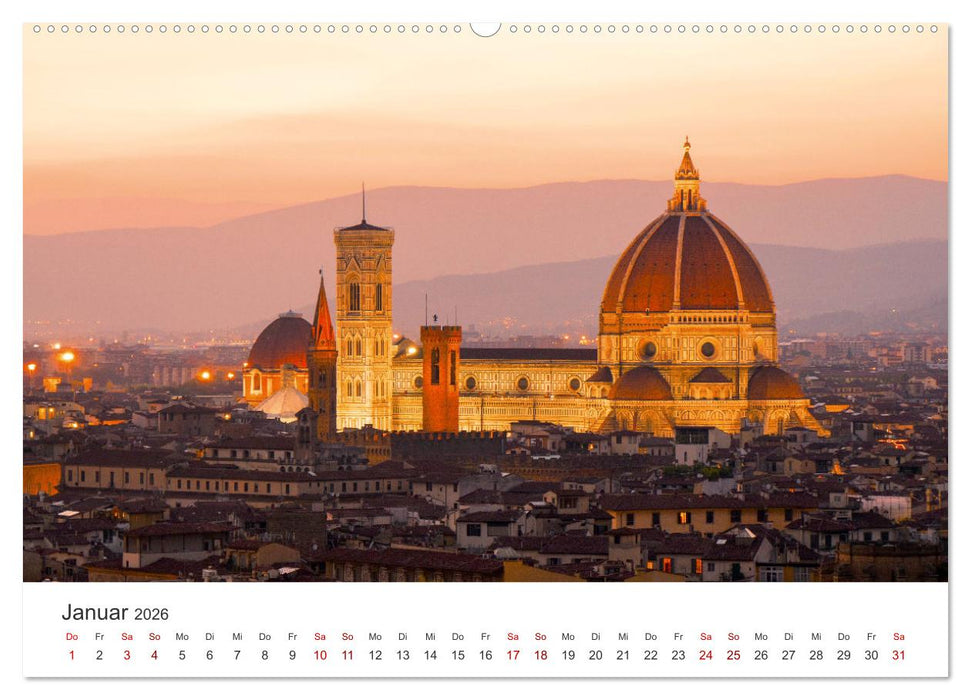 Florenz - In der Stadt der Medici. (CALVENDO Wandkalender 2026)