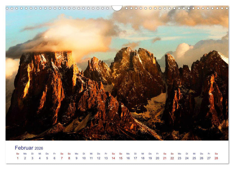 Dolomiten Monumental (CALVENDO Wandkalender 2026)
