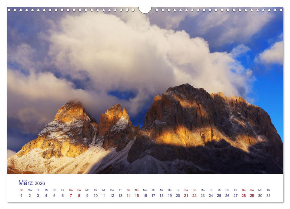 Dolomiten Monumental (CALVENDO Wandkalender 2026)