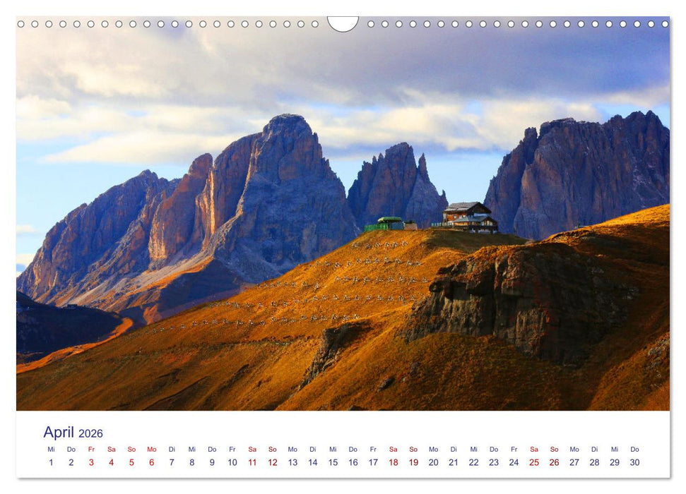 Dolomiten Monumental (CALVENDO Wandkalender 2026)