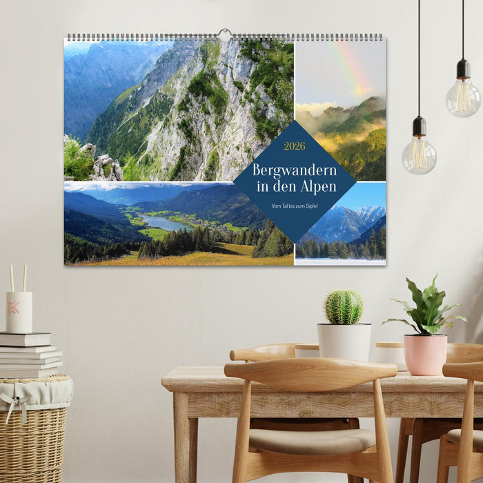 Bergwandern in den Alpen - vom Tal bis zum Gipfel (CALVENDO Wandkalender 2026)