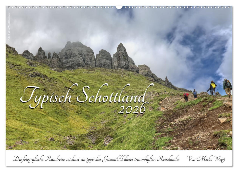 Typisch Schottland (CALVENDO Wandkalender 2026)