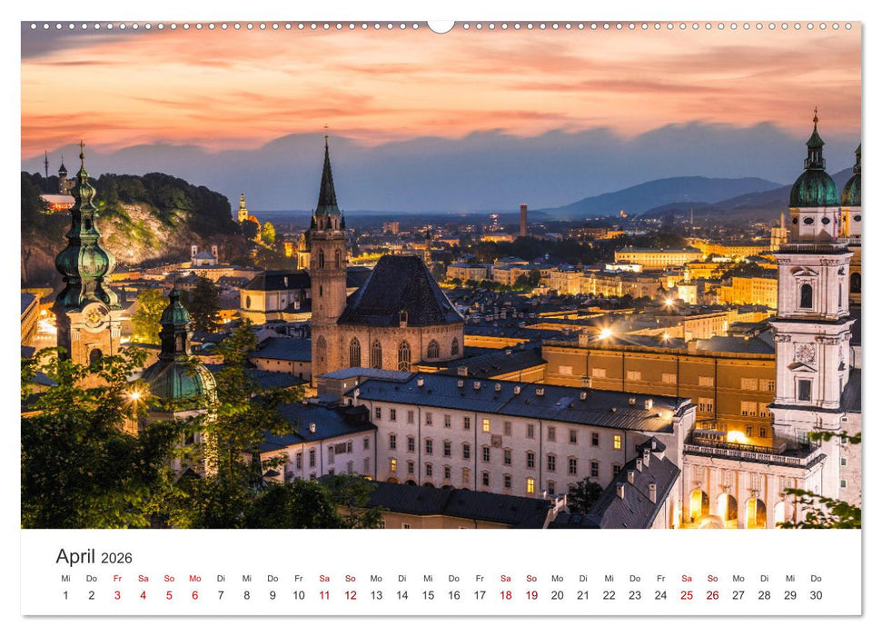 Salzburg - Kultur und Natur pur. (CALVENDO Wandkalender 2026)