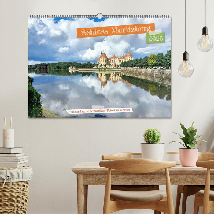 Schloss Moritzburg und das Fasanenschlösschen (CALVENDO Wandkalender 2026)