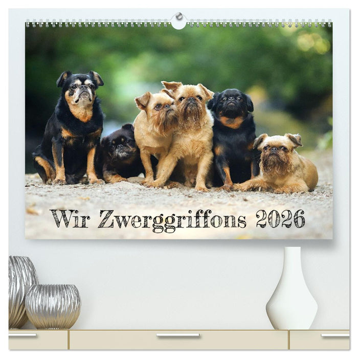 Wir Zwerggriffons 2026 (CALVENDO Premium Wandkalender 2026)