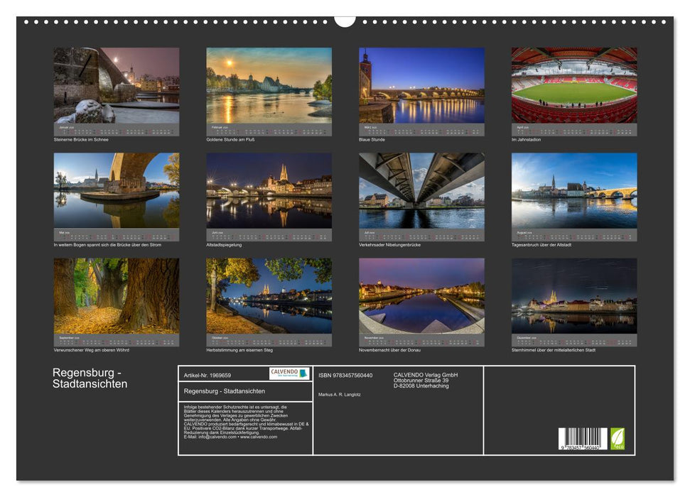 Regensburg - Stadtansichten (CALVENDO Wandkalender 2026)