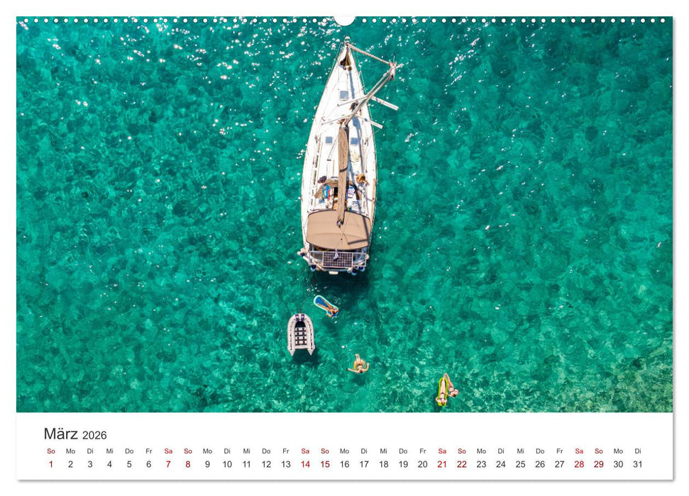 Segeln - Die Freiheit genießen. (CALVENDO Wandkalender 2026)