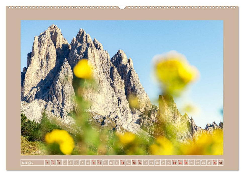 Südtiroler Dolomiten (CALVENDO Wandkalender 2026)