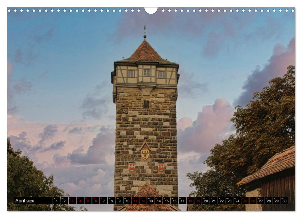 Rothenburg o.d. Tauber - Ansichten einer mittelalterlichen Stadt (CALVENDO Wandkalender 2026)