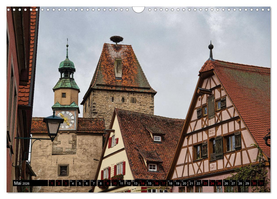 Rothenburg o.d. Tauber - Ansichten einer mittelalterlichen Stadt (CALVENDO Wandkalender 2026)