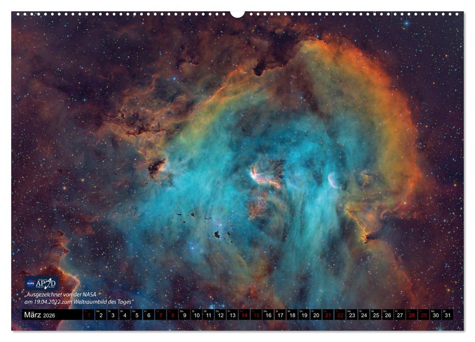 Astrofotografie von Stefan Bemmerl (CALVENDO Wandkalender 2026)