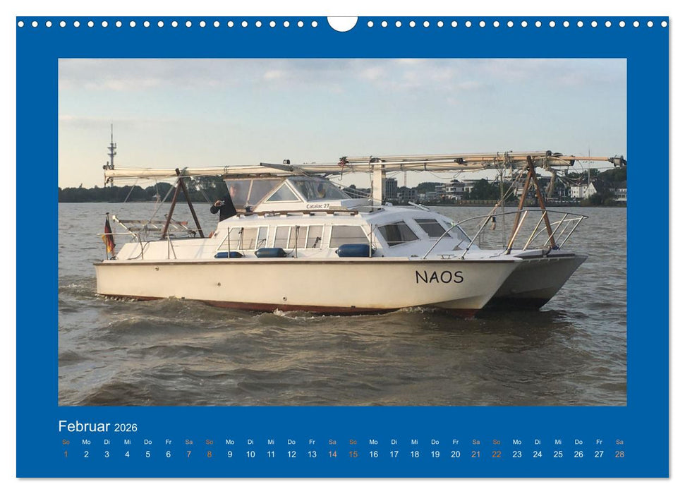 Katamaran Segeln - Mit Naos auf Tour (CALVENDO Wandkalender 2026)