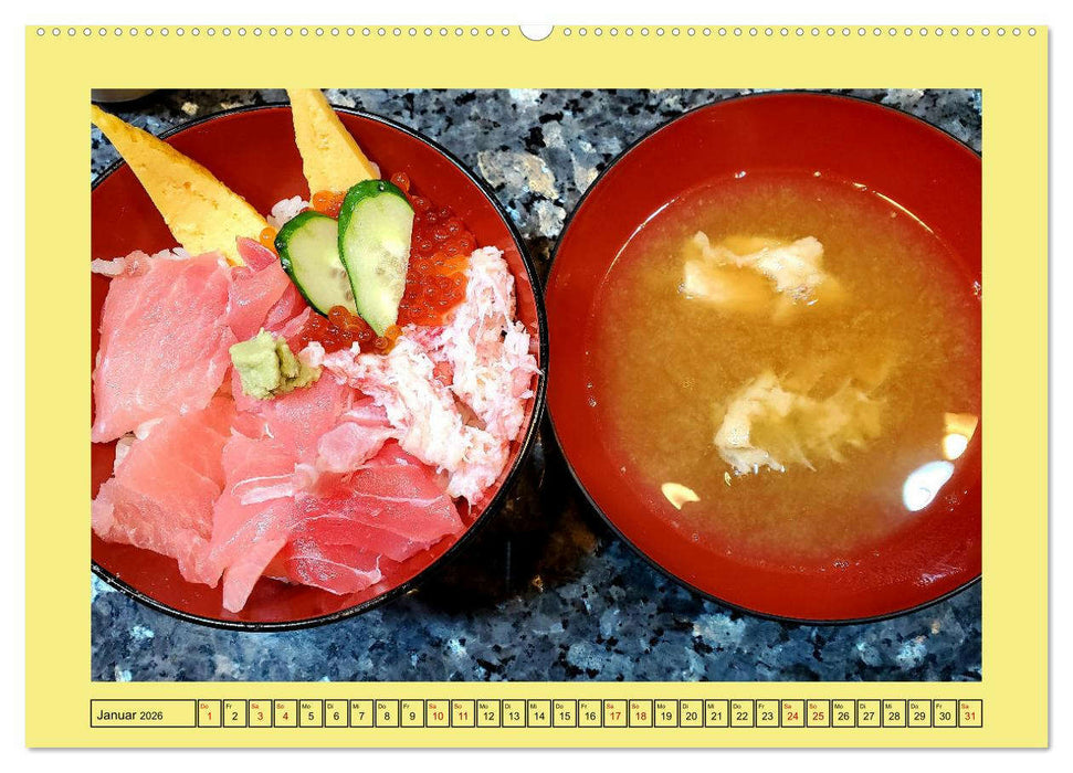 Die Japanische Küche - Eine kulinarische Reise durch Japan (CALVENDO Wandkalender 2026)