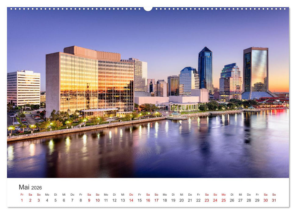 Florida - Faszinierende Städte und wunderbare Strände. (CALVENDO Wandkalender 2026)
