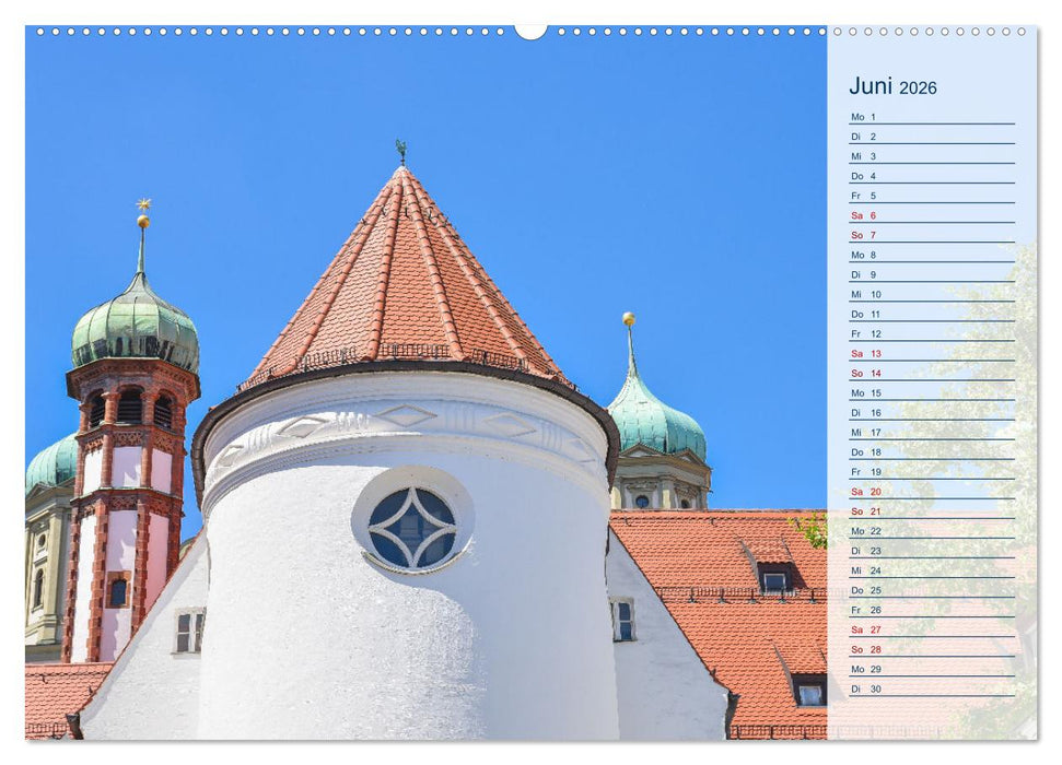 Romantisches Augsburg (CALVENDO Wandkalender 2026)