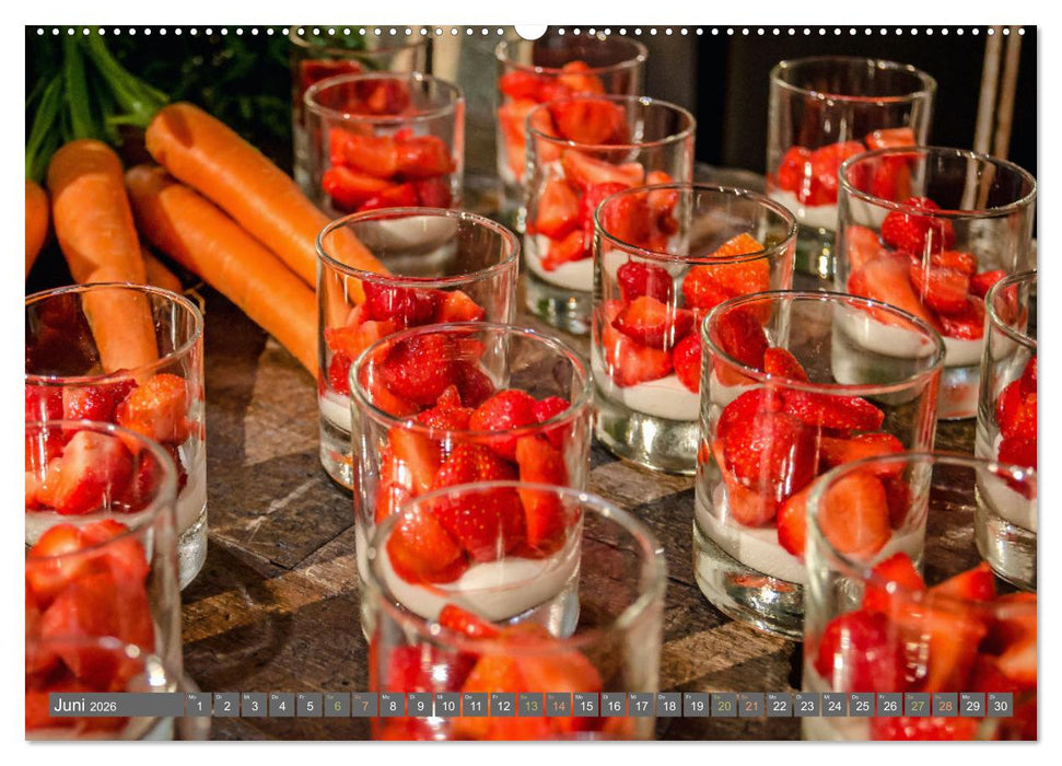 Perfekt angerichtet - Fingerfood, Appetizer und Desserts (CALVENDO Wandkalender 2026)