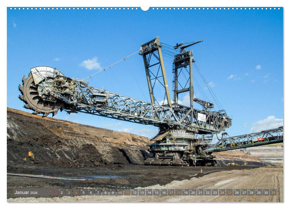 Alte und neue Energie im Rheinland - zwischen Braunkohletagebau und Windkraftanlagen (CALVENDO Wandkalender 2026)