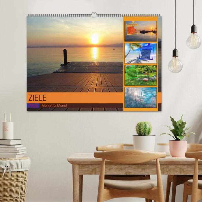 ZIELE Monat für Monat (CALVENDO Wandkalender 2026)