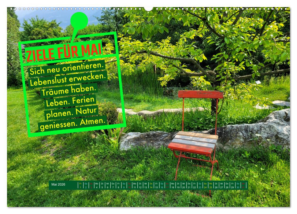 ZIELE Monat für Monat (CALVENDO Wandkalender 2026)