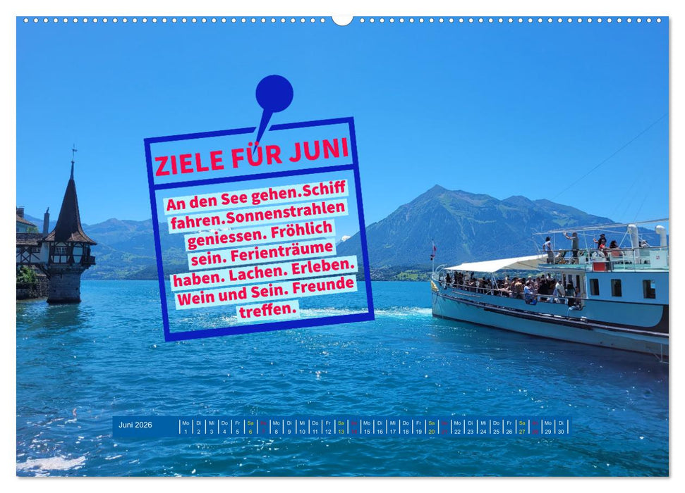 ZIELE Monat für Monat (CALVENDO Wandkalender 2026)