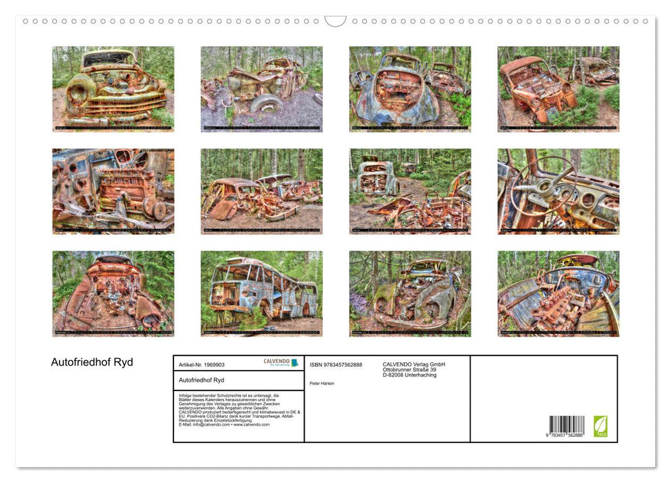 Autofriedhof Ryd (CALVENDO Wandkalender 2026)