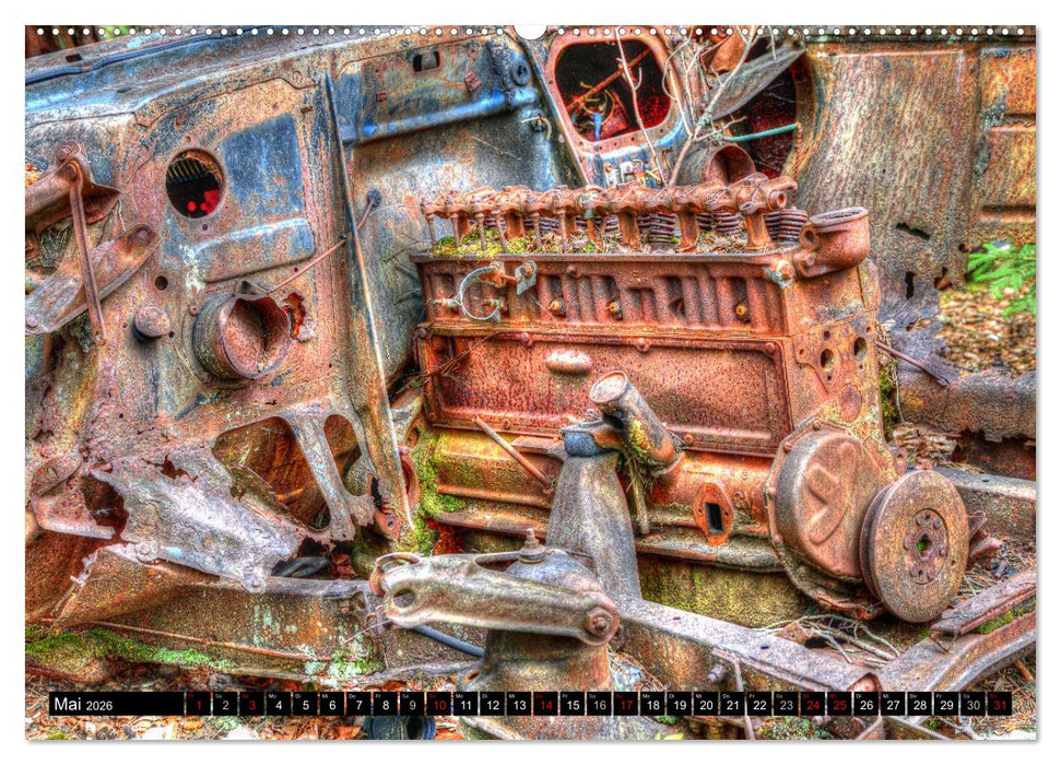 Autofriedhof Ryd (CALVENDO Wandkalender 2026)