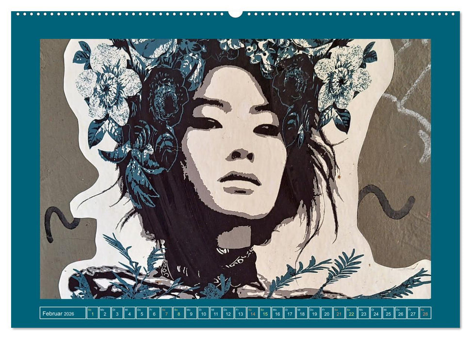 Streetart in Europas Städten (CALVENDO Premium Wandkalender 2026)