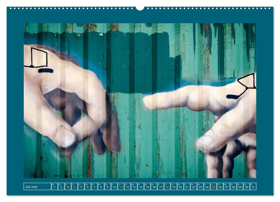 Streetart in Europas Städten (CALVENDO Premium Wandkalender 2026)