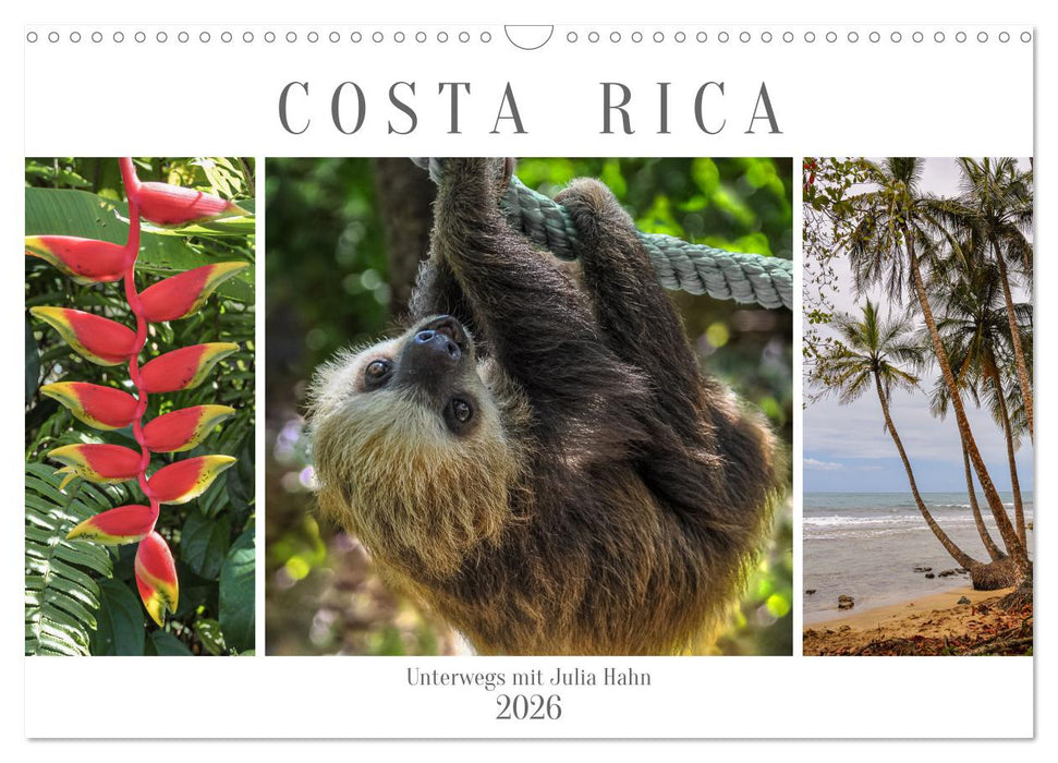 Costa Rica - unterwegs mit Julia Hahn (CALVENDO Wandkalender 2026)