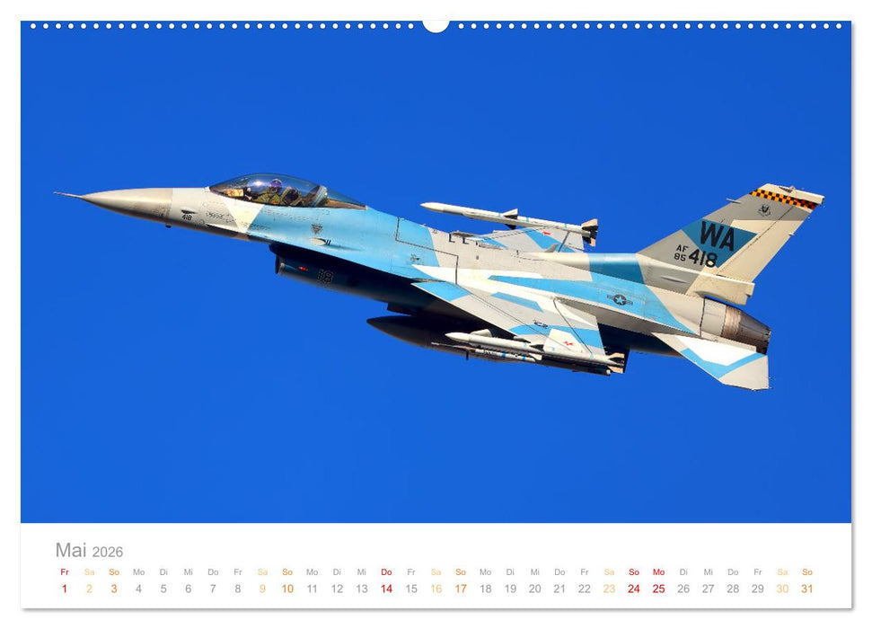 VIPER ACTION - F-16 FIGHTING FALCON (CALVENDO Wandkalender 2026)
