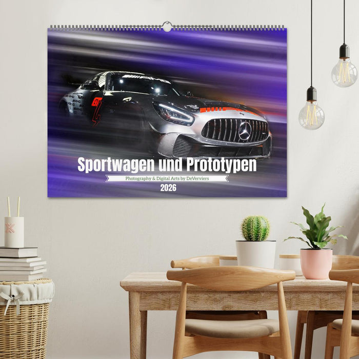 Sportwagen und Prototypen (CALVENDO Wandkalender 2026)