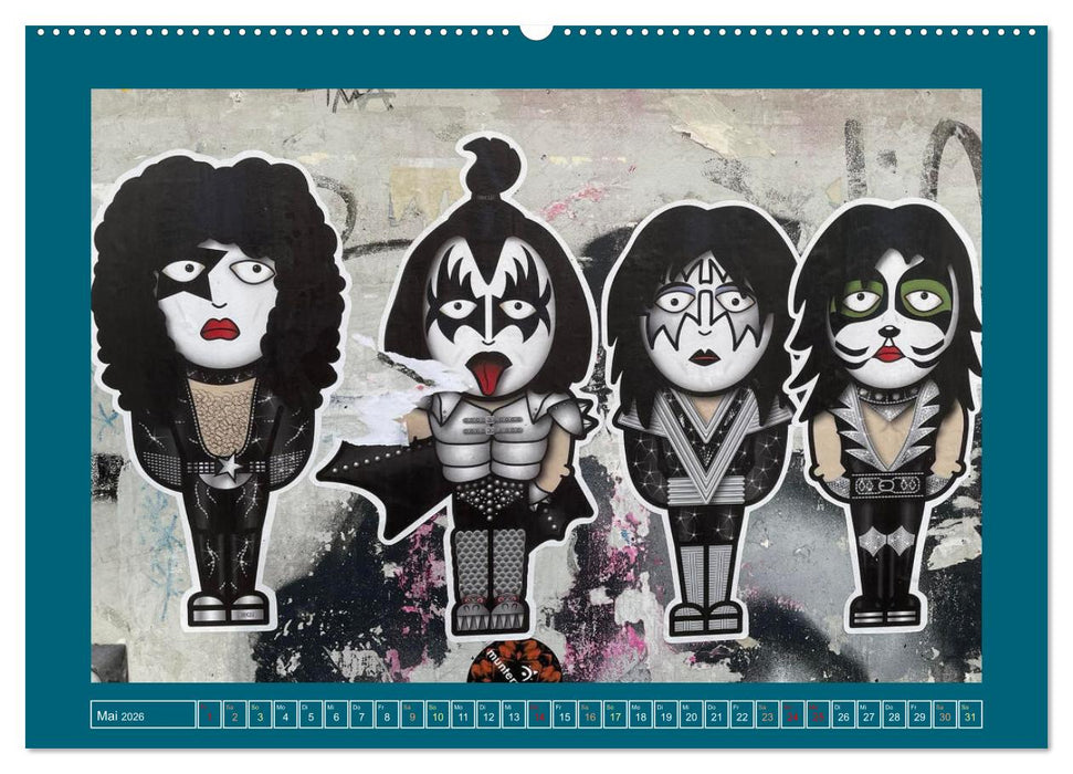 Streetart in Europas Städten (CALVENDO Wandkalender 2026)