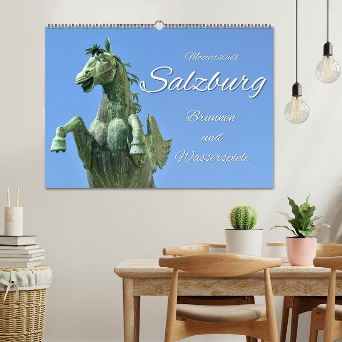 Mozartstadt Salzburg - Brunnen und Wasserspiele (CALVENDO Wandkalender 2026)