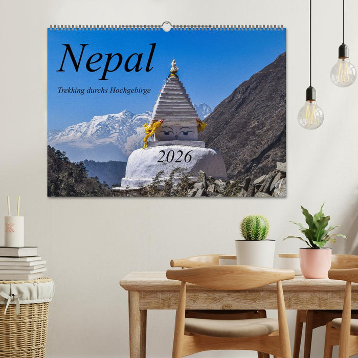 Nepal- Trekking durchs Hochgebirge (CALVENDO Wandkalender 2026)