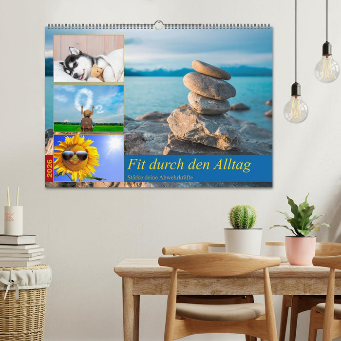 Fit durch den Alltag - stärke deine Abwehrkräfte (CALVENDO Wandkalender 2026)