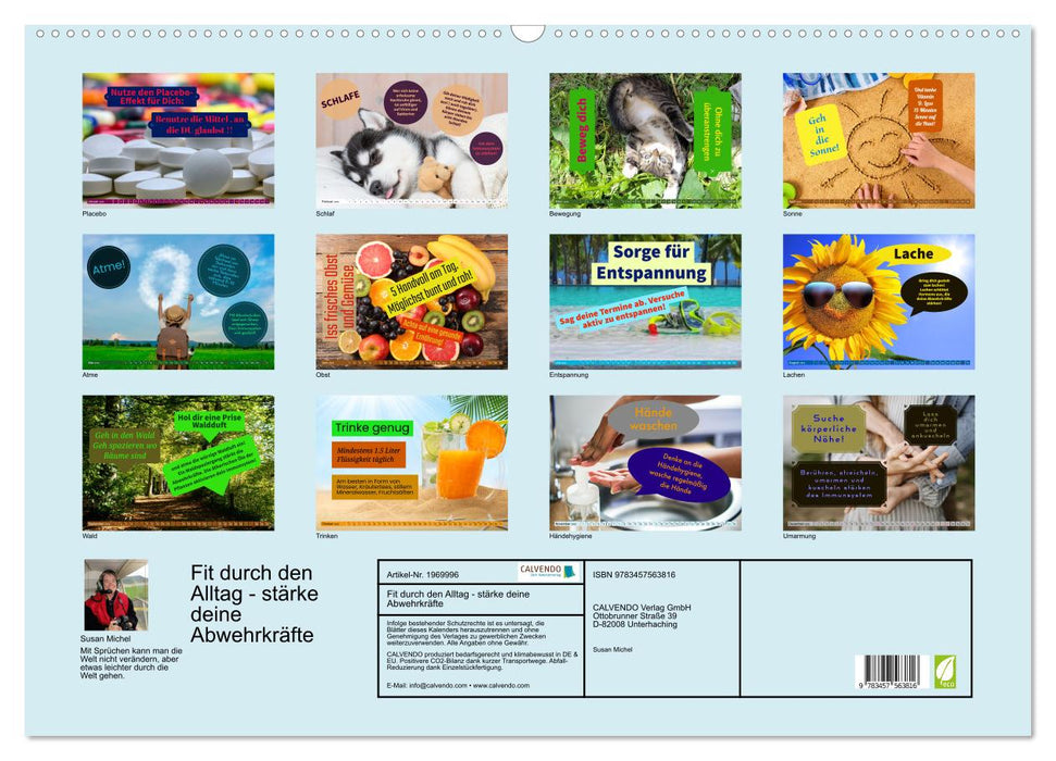 Fit durch den Alltag - stärke deine Abwehrkräfte (CALVENDO Wandkalender 2026)