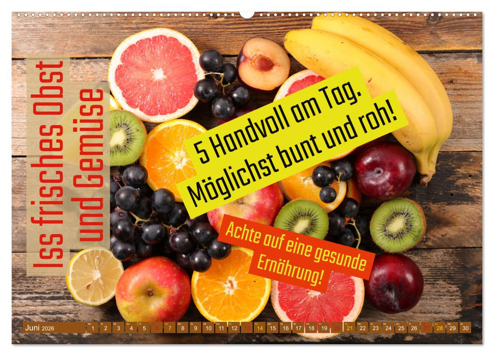 Fit durch den Alltag - stärke deine Abwehrkräfte (CALVENDO Wandkalender 2026)