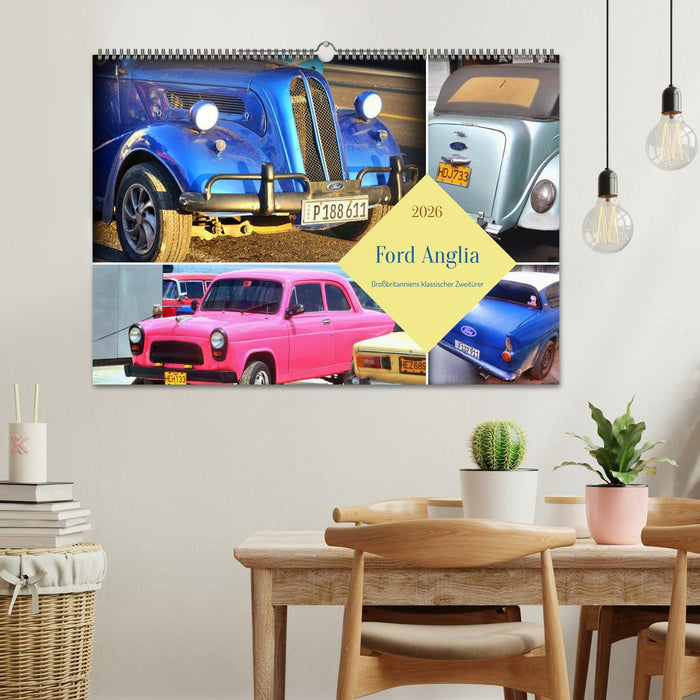 Ford Anglia - Großbritanniens klassischer Zweitürer (CALVENDO Wandkalender 2026)