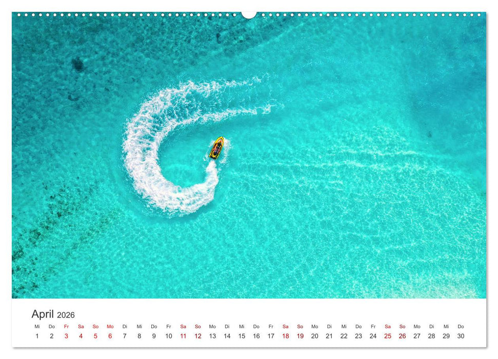 Malediven - Weiße Strände und Türkises Meer. (CALVENDO Wandkalender 2026)