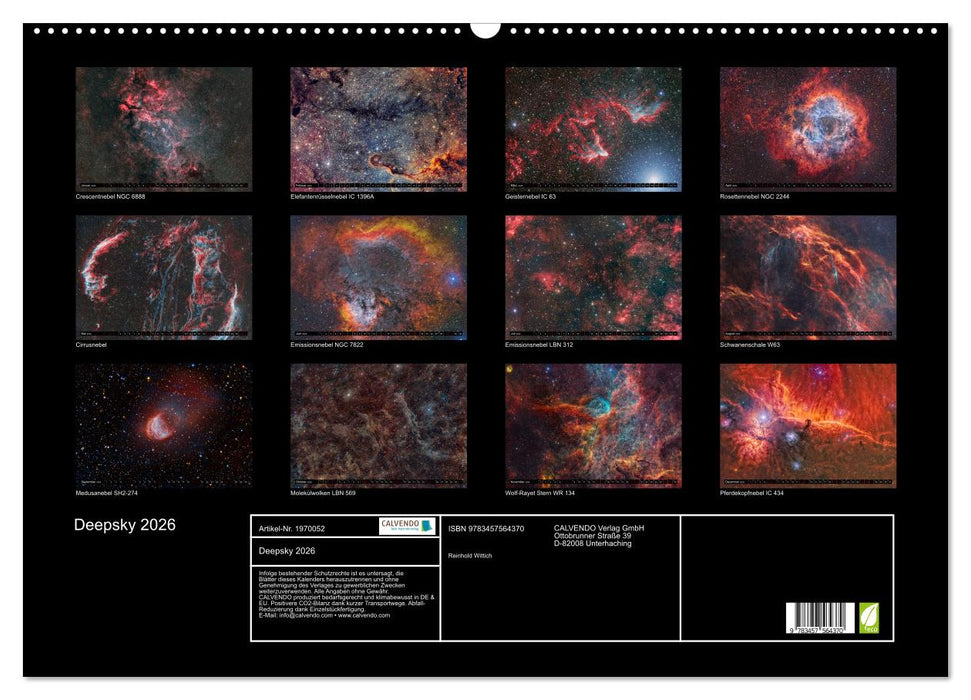 Deepsky 2026 (CALVENDO Wandkalender 2026)