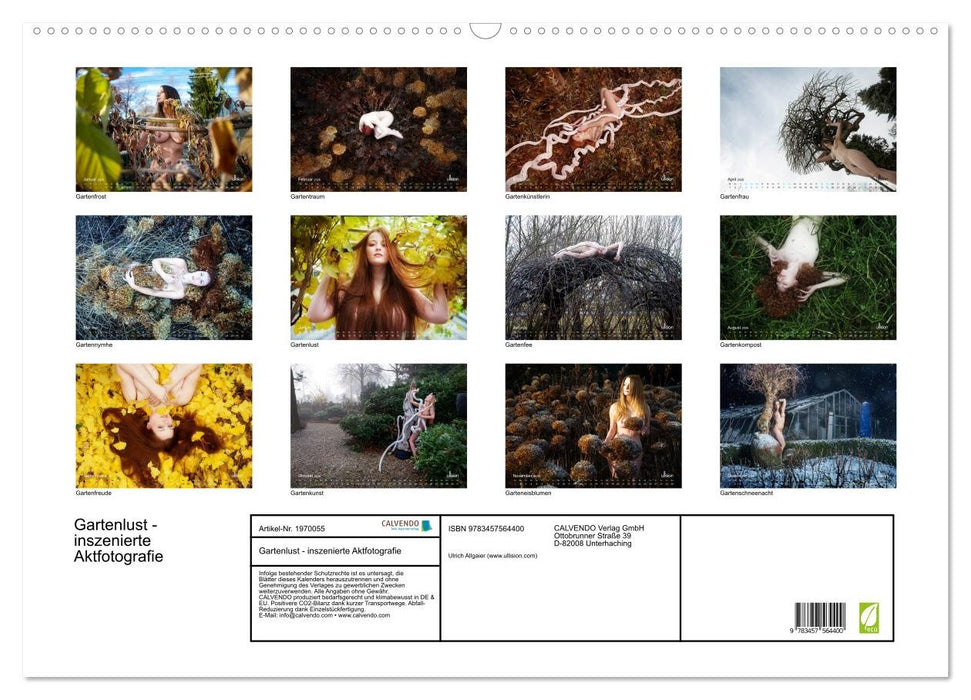 Gartenlust - inszenierte Aktfotografie (CALVENDO Wandkalender 2026)
