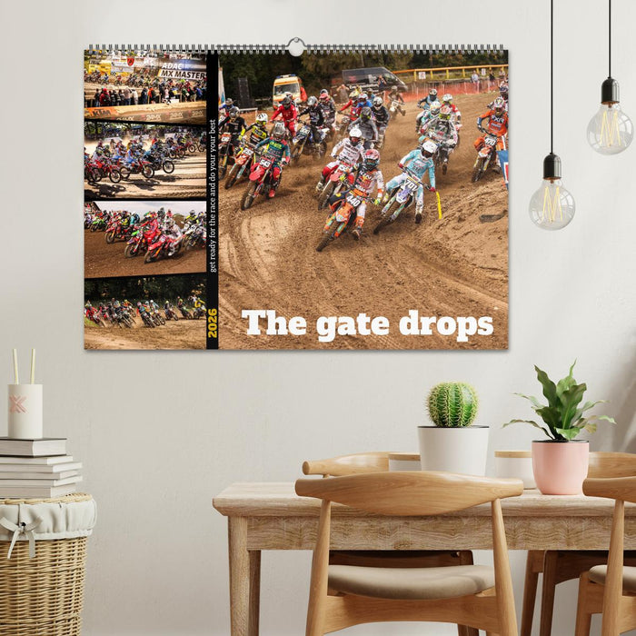 The gate drops - get ready for the race and do your your best (CALVENDO Wandkalender 2026)