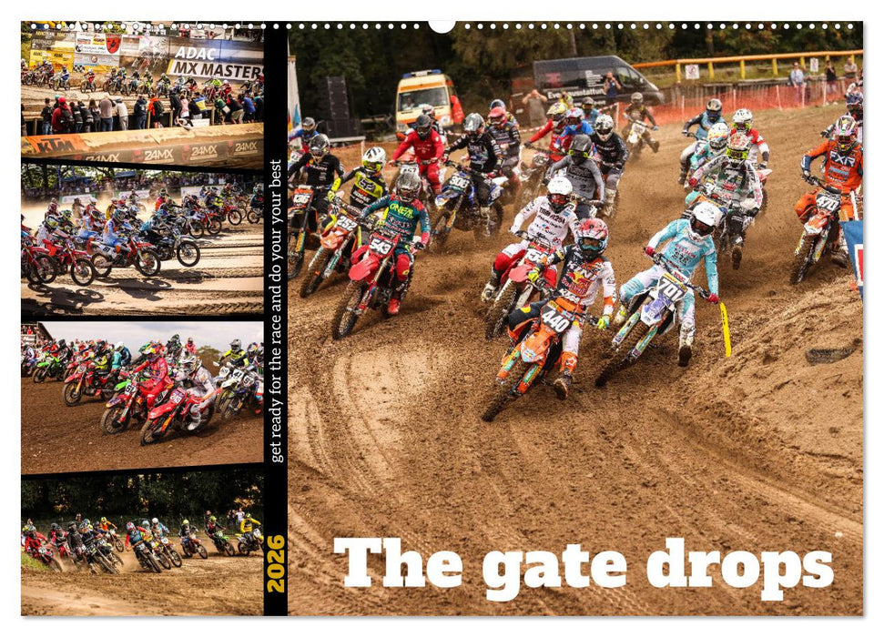 The gate drops - get ready for the race and do your your best (CALVENDO Wandkalender 2026)